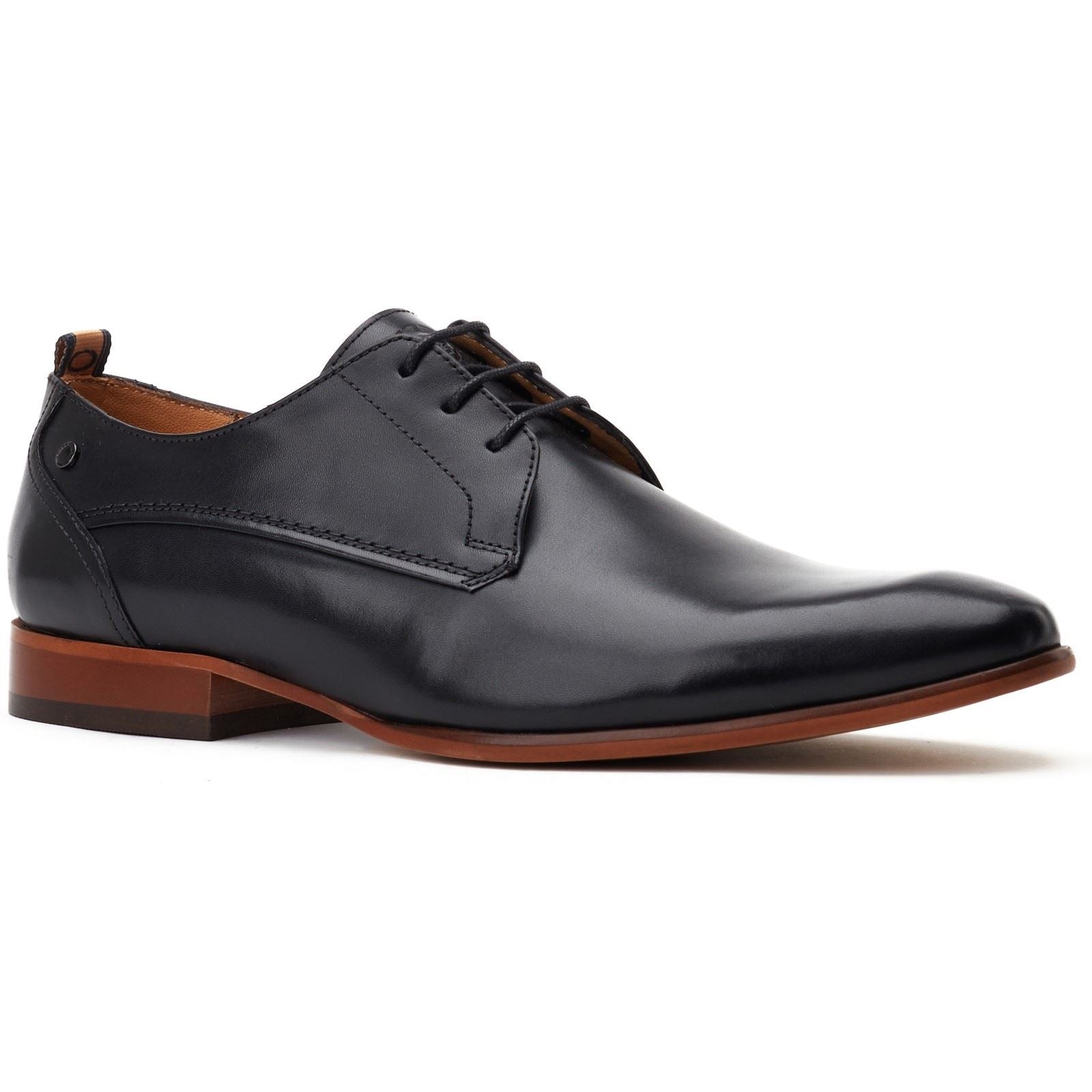 Base London Gambino Excel Scarpe Stringate Nere In Pelle Da Uomo