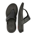 FitFlop F-Mode Go Adjustable Flatform Sandali Neri Da Donna