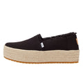 TOMS Canvas Valencia Espadrillas Donna Sandalo Nero