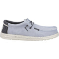 HEYDUDE Wally Coastline Scarpe Da Barca In Tessuto Bianco Pietra Da Uomo