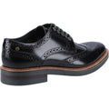 Base London Woburn Scarpe Nere In Stile Brogue In Pelle Da Uomo