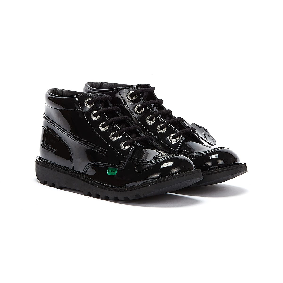 Kickers Youth Kick Hi Brevetto Nero