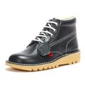 Kickers Uomo Kick Hi Core Stivali in pelle naturale/marino
