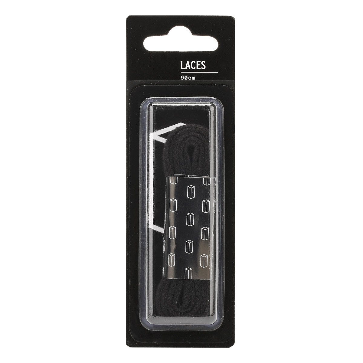 Tower London Lacci piatti neri (90 cm)