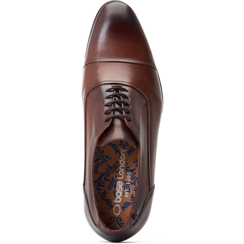 Base London Angelo Scarpe Oxford Nere In Pelle Da Uomo