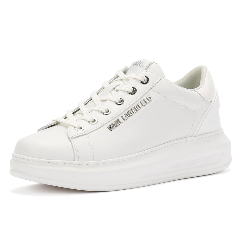 Karl Lagerfeld Kapri NFT Kounter Scarpe Da Ginnastica Bianche In Pelle Da Donna