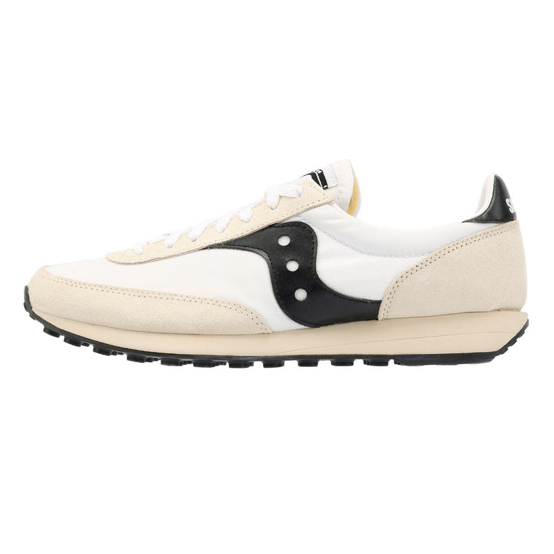 Saucony Trainer 80 Sneaker Bianche In Camoscio.