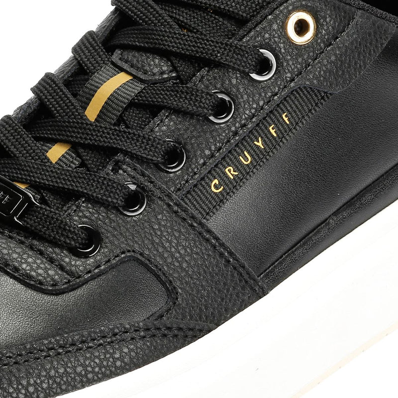 Cruyff Endorsed Tennis Scarpe Da Ginnastica Nere Da Uomo In Pelle
