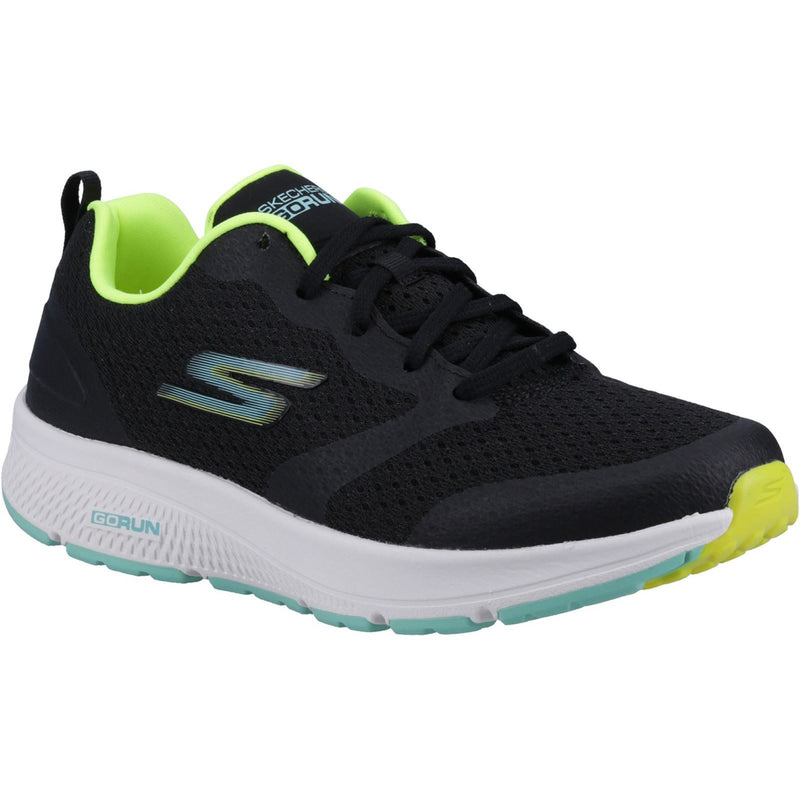 Skechers GO RUN Consistent - Intensify-X Sneakers Donna In Tessuto Nero/Verde Lime