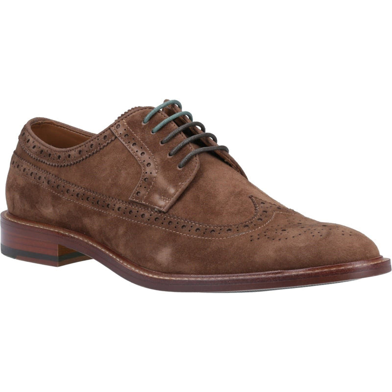 Dune Superior Scarpe Marroni Brogue In Camoscio Da Uomo