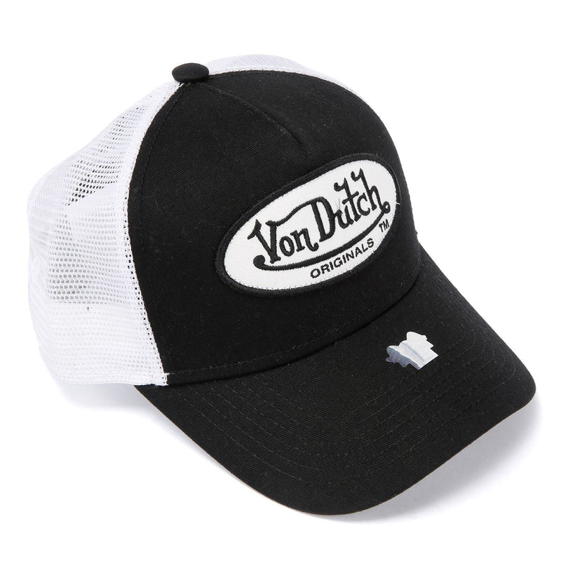 Von Dutch Trucker Boston Cappellini Neri/Bianchi In Cotone