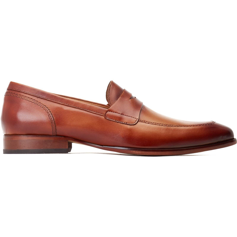 Base London Bruno Scarpe Da Uomo In Pelle Color Cuoio Bruciato
