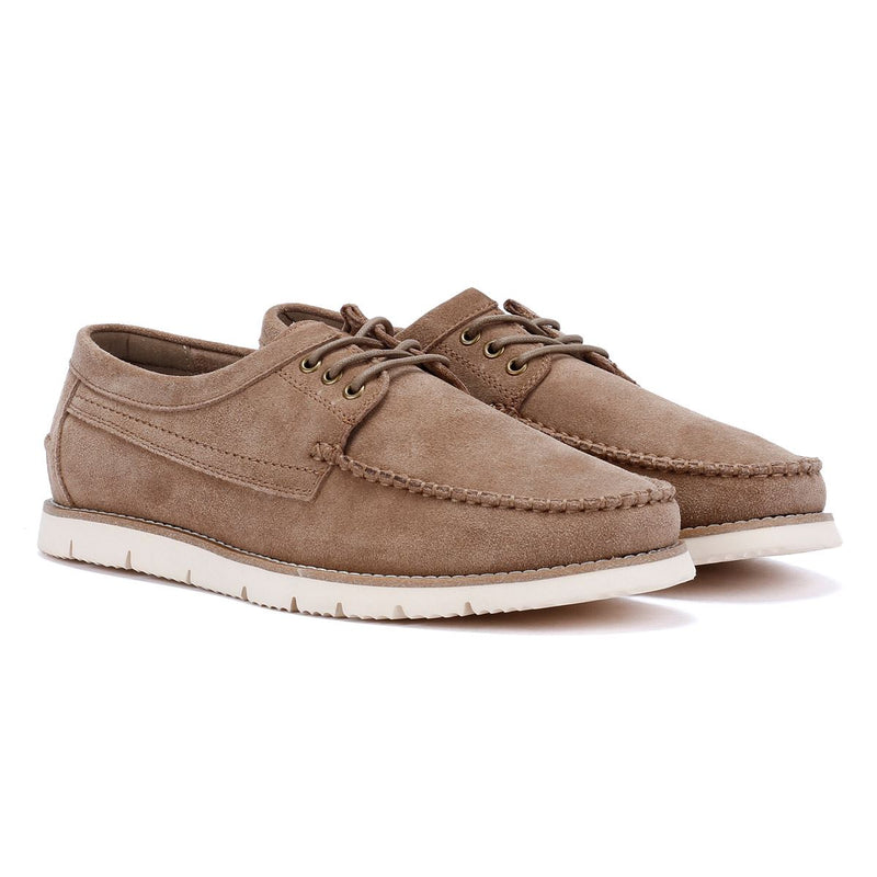 Ben Sherman Soho Scarpe Stringate Grigie Da Uomo In Camoscio