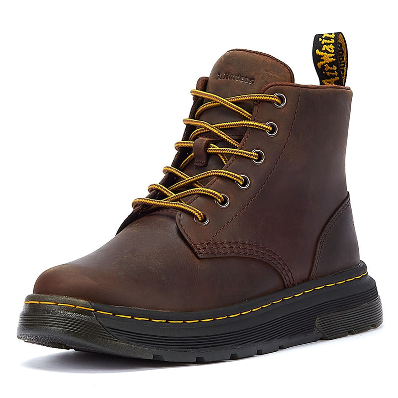 Dr. Martens Stivali Crewson Chukka Crazy Horse Marrone Scuro