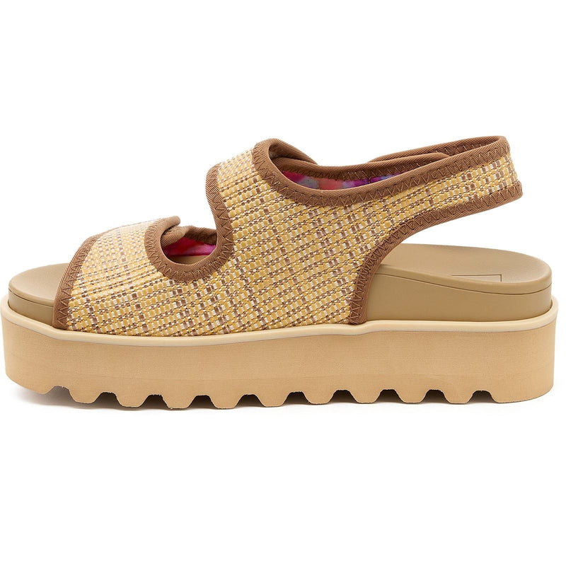 Rocket Dog Balmy Raffia Sandali Naturali Da Donna In Tessuto