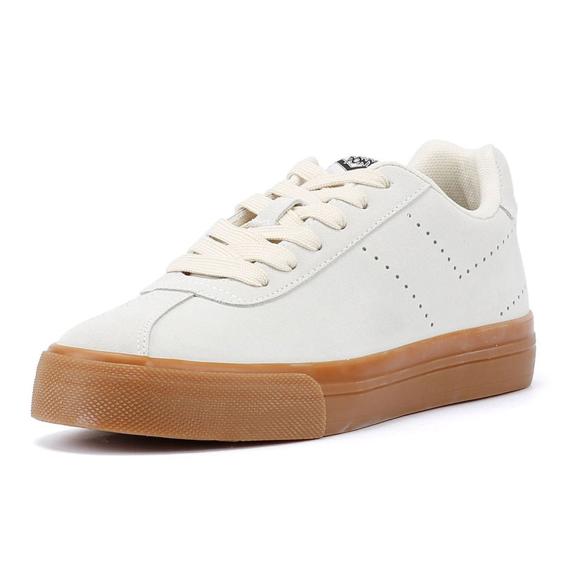 Pony Highbridge Low Sneakers Bianche In Camoscio