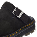 Dr. Martens Zebzag Ciabatte Mule In Camoscio Nero