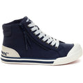 Rocket Dog Jazzin Hi Sneakers Da Donna In Cotone Blu Scuro
