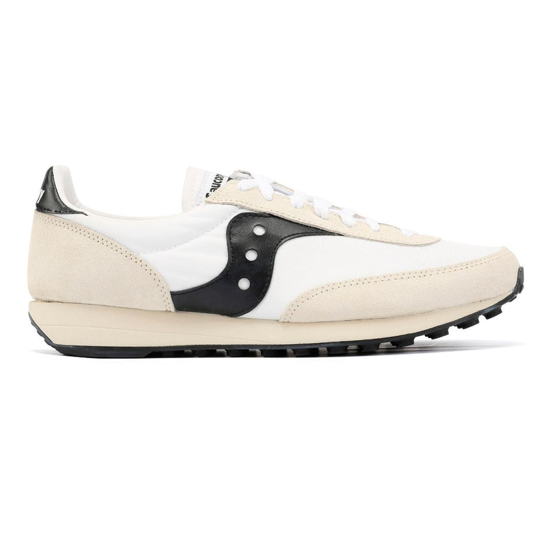 Saucony Trainer 80 Sneaker Bianche In Camoscio.