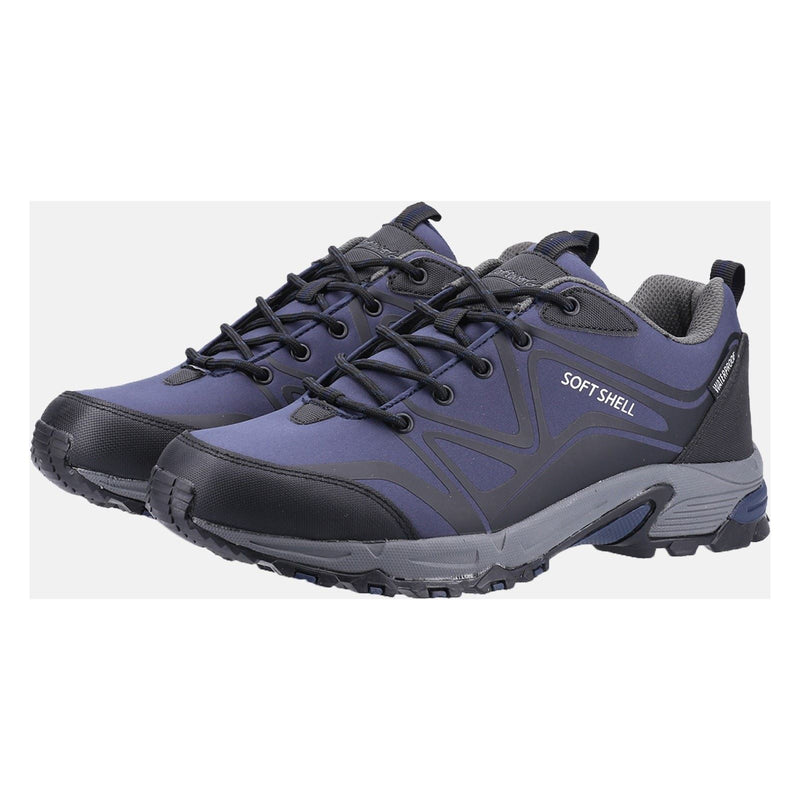 Cotswold Abbeydale Low Stivali Da Trekking In Poliestere Blu/Nero/Grigio Da Uomo