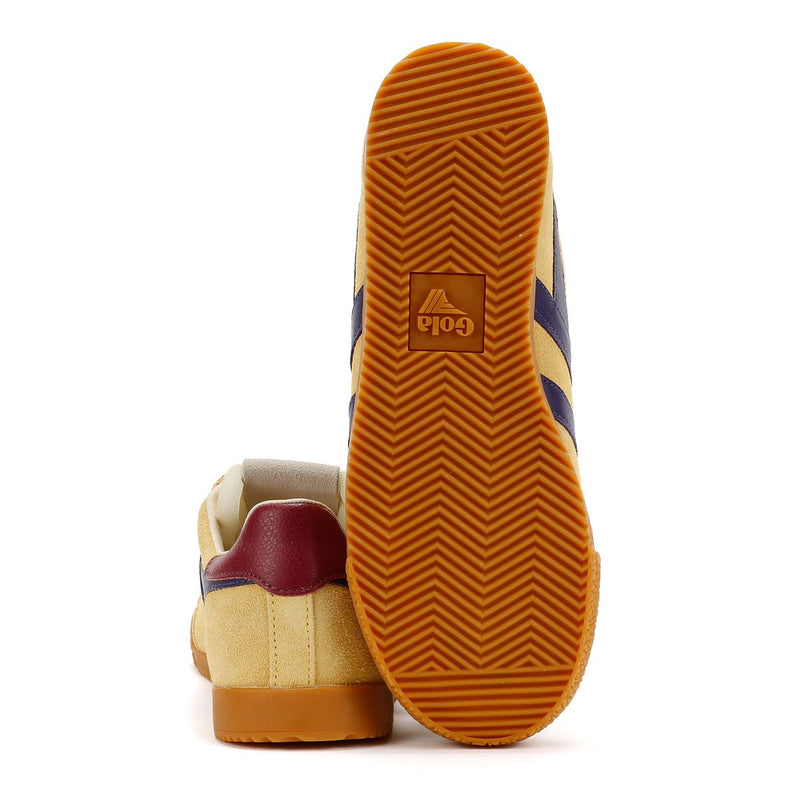 Gola Elan Sneakers Gialle Da Donna In Camoscio