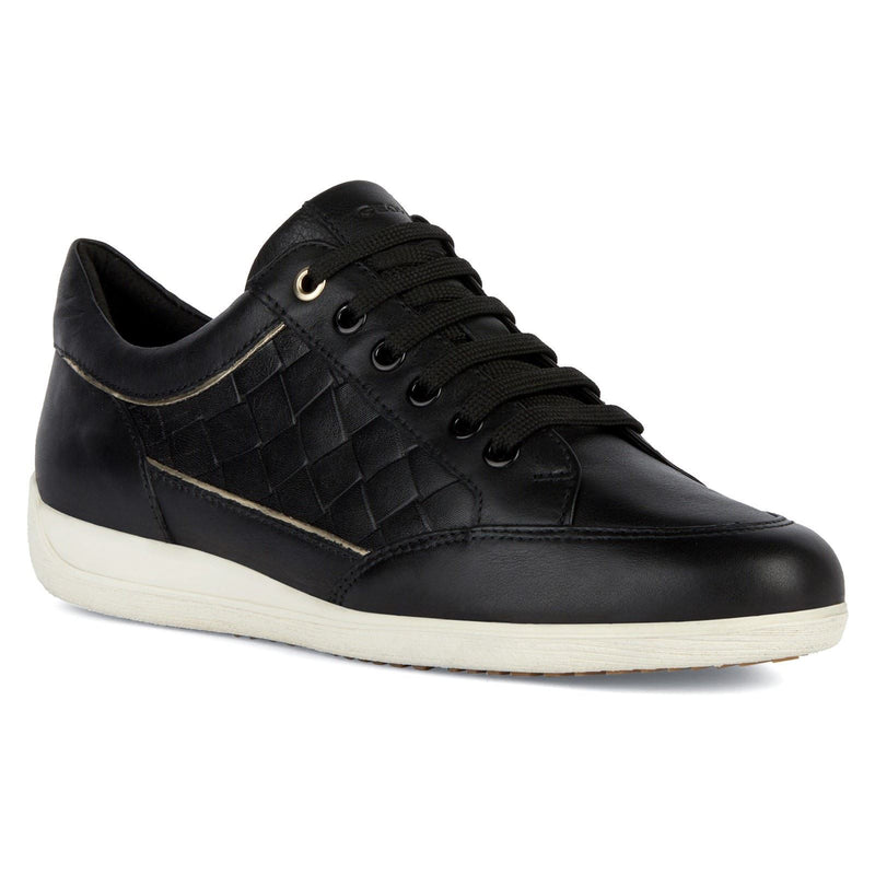 Geox D MYRIA Sneakers Nere Da Donna In Ecopelle