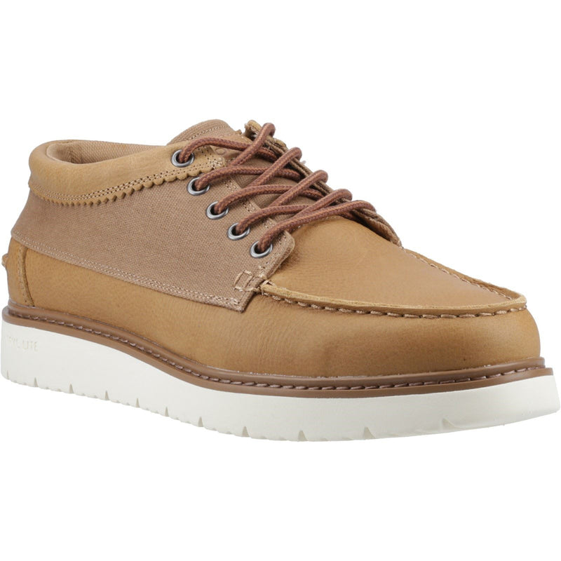 TOMS TRVL LITE Forrest Scarpe In Pelle Da Uomo Color Cuoio Con Lacci.