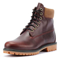 Timberland Heritage 6 Inch Waterproof Stivali Rossi In Pelle Da Uomo