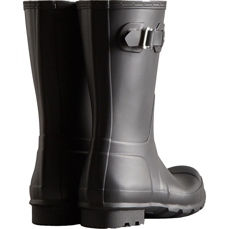 Hunter Original Short Wellington Boots Stivali Di Gomma Neri Da Uomo.