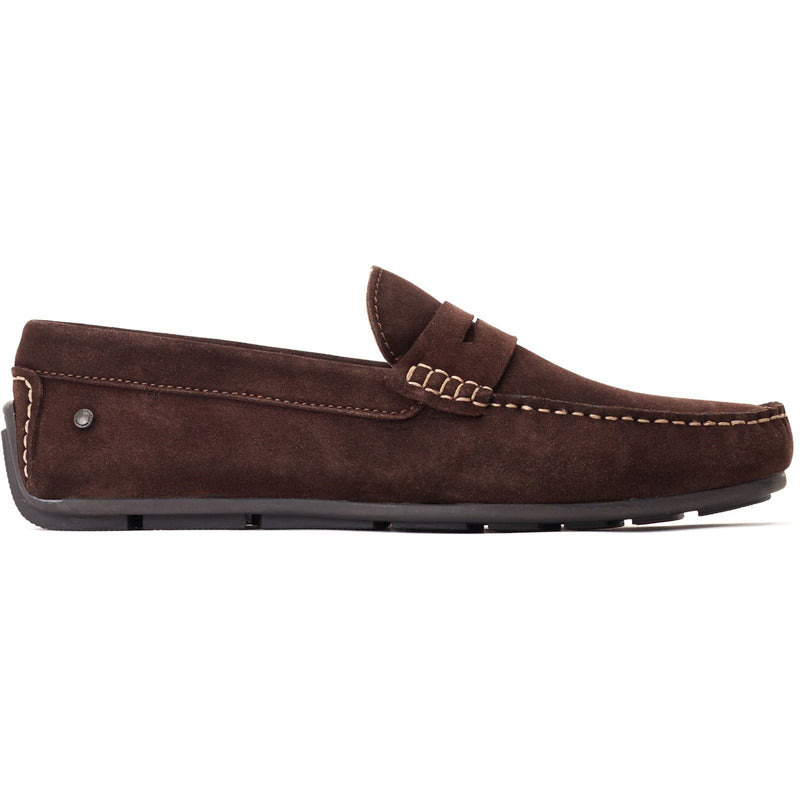Base London Collins Scarpe Da Uomo In Pelle Color Marrone Scuro