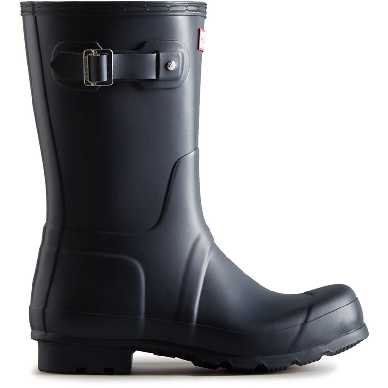 Hunter Original Short Wellington Boots Stivali Di Gomma Da Uomo Color Navy.