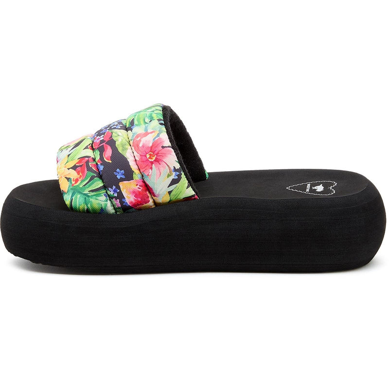 Rocket Dog Splash Bahama Sandali Da Donna Neri/Multicolore In Tessuto
