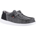 HEYDUDE Wally Funk Open Mesh Scarpe Da Barca Nere/Bianche Da Uomo