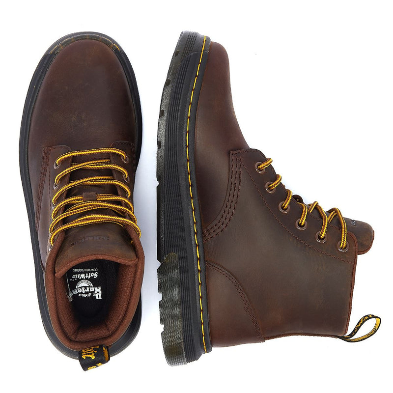 Dr. Martens Stivali Crewson Chukka Crazy Horse Marrone Scuro