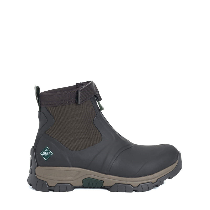 Muck Boots Apex Mid Zip Stivali Di Gomma Color Marrone Scuro