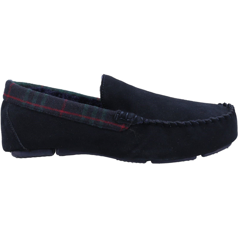 Hush Puppies Andreas Pantofole Uomo In Camoscio Blu Scuro.