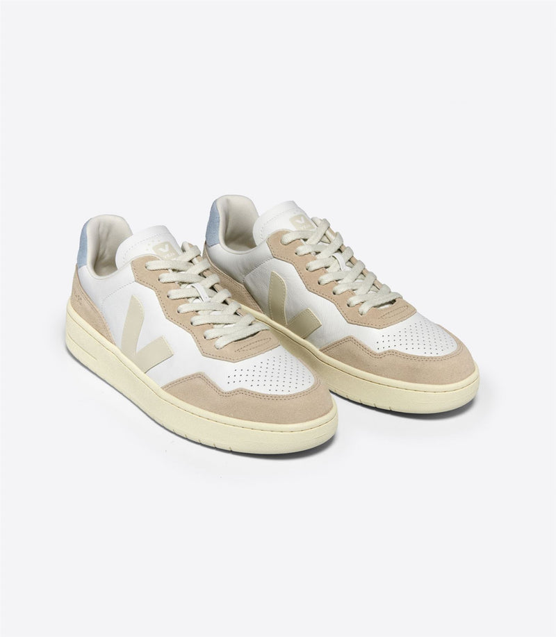 Veja V-90 Sneakers Da Uomo In Pelle Beige