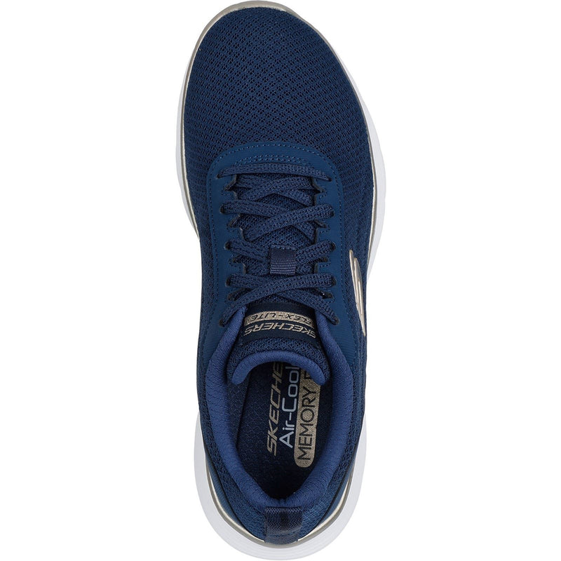 Skechers Flex Appeal 5.0 Uptake Scarpe Da Ginnastica Da Donna In Tessuto Blu Marino/Oro