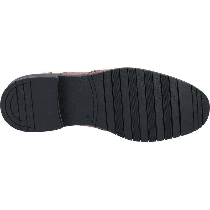Hush Puppies Santiago Scarpe In Pelle Da Uomo Color Cuoio Con Lacci.