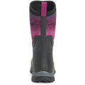 Muck Boots Arctic Sport Mid Stivali Da Pioggia Neri/Magenta In Gomma