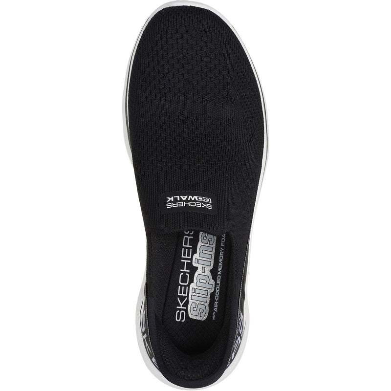 Skechers GO WALK 7 Mia Sneakers Da Donna In Tessuto Nero/Bianco