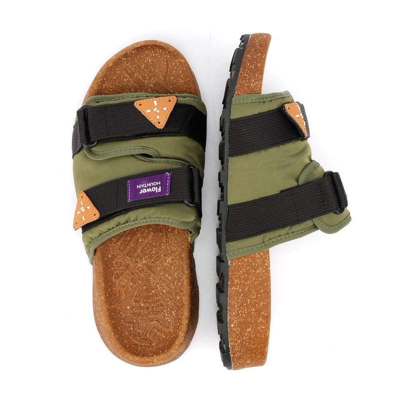 Flower Mountain Niwa Slider Nylon Verde Ciabatte