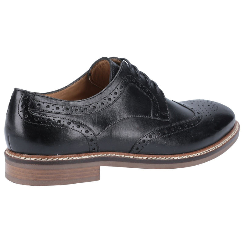 Hush Puppies Bryson Scarpe Nere In Stile Brogue In Pelle Da Uomo