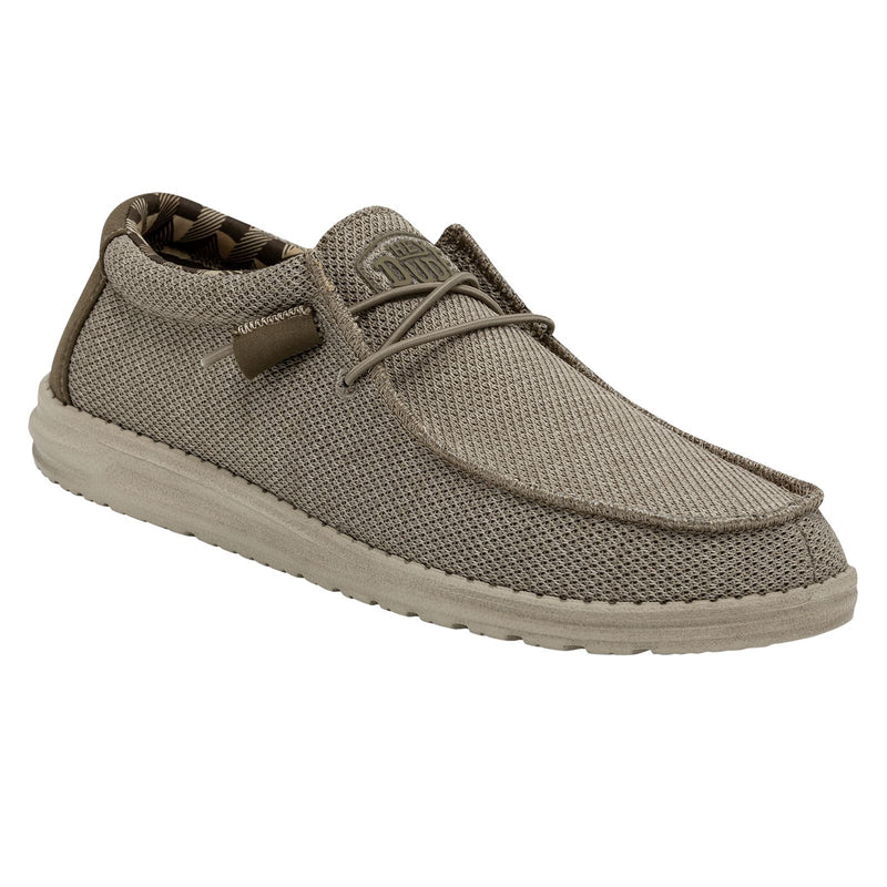 HEYDUDE Wally Sox Scarpe Da Barca Beige In Similpelle Da Uomo