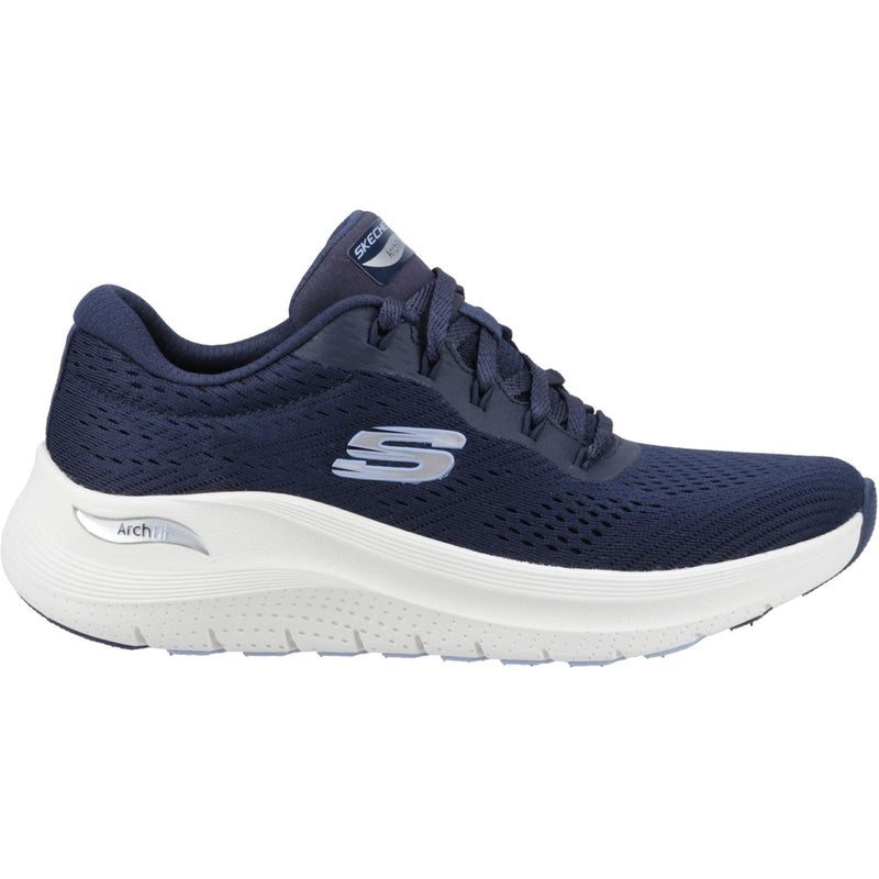 Skechers Arch Fit 2.0 Big League Sneakers Da Donna In Tessuto Blu Scuro