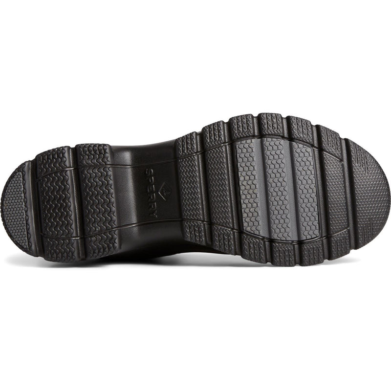 Sperry Duck Float Stivali In Gomma Nera In Pelle