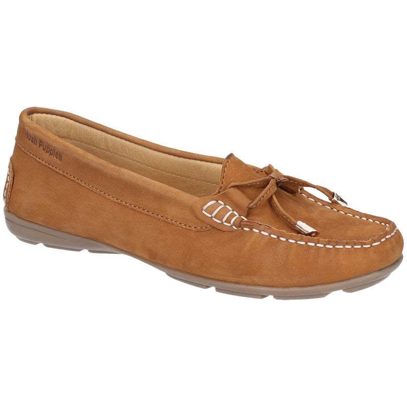 Hush Puppies Maggie Mocassini Da Donna In Pelle Color Cuoio