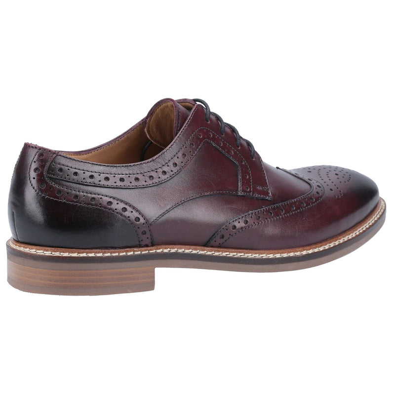 Hush Puppies Bryson Scarpe Brogue Da Uomo In Pelle Bordò