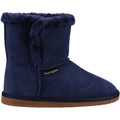 Hush Puppies Ashleigh Pantofole Da Donna In Ecopelliccia Blu Scuro