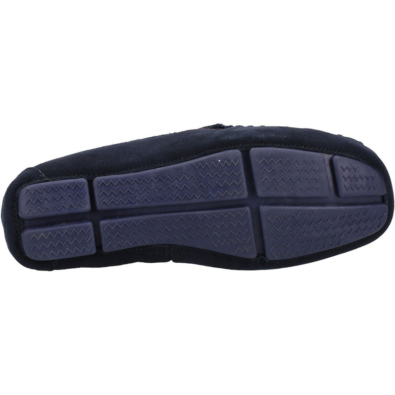Hush Puppies Andreas Pantofole Uomo In Camoscio Blu Scuro.